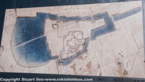 Edo period map of Fukuoka castle